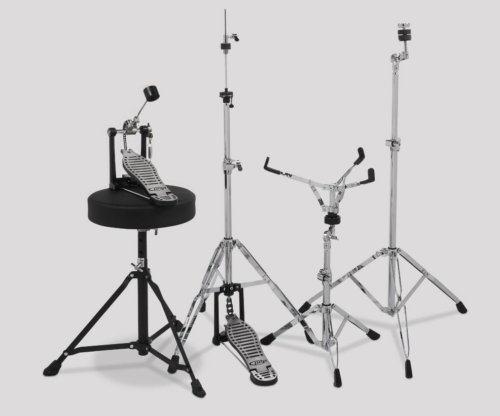 PDP PDCE2215KTIB Center Stage 5-piece Complete Drum Set with Cymbals - Iridescent Black Sparkle