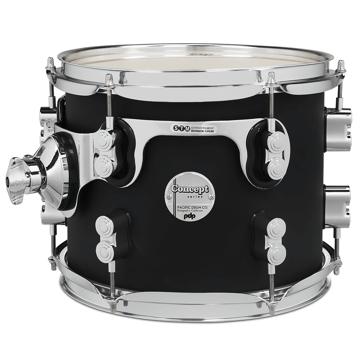 PDP PDCM2217SB Concept Maple Shell Pack 7-Piece Satin Black