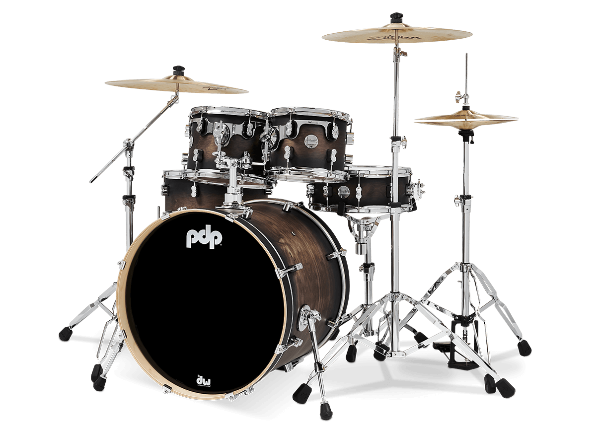 PDP PDCM2215SCB Concept Maple Shell Pack 5-piece Satin Charcoal Burst