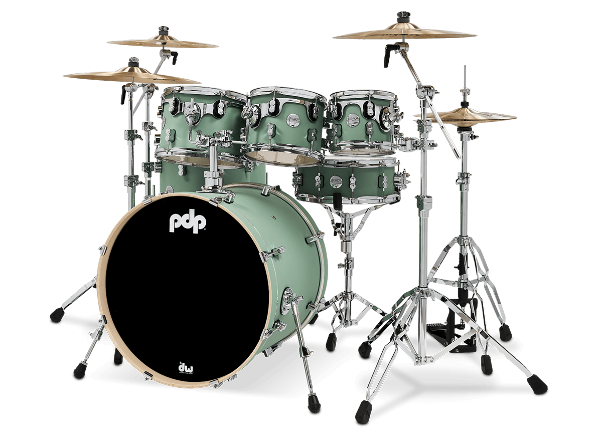 PDP PDCM2217SF Concept Maple Shell Pack 7-piece Satin Seafoam