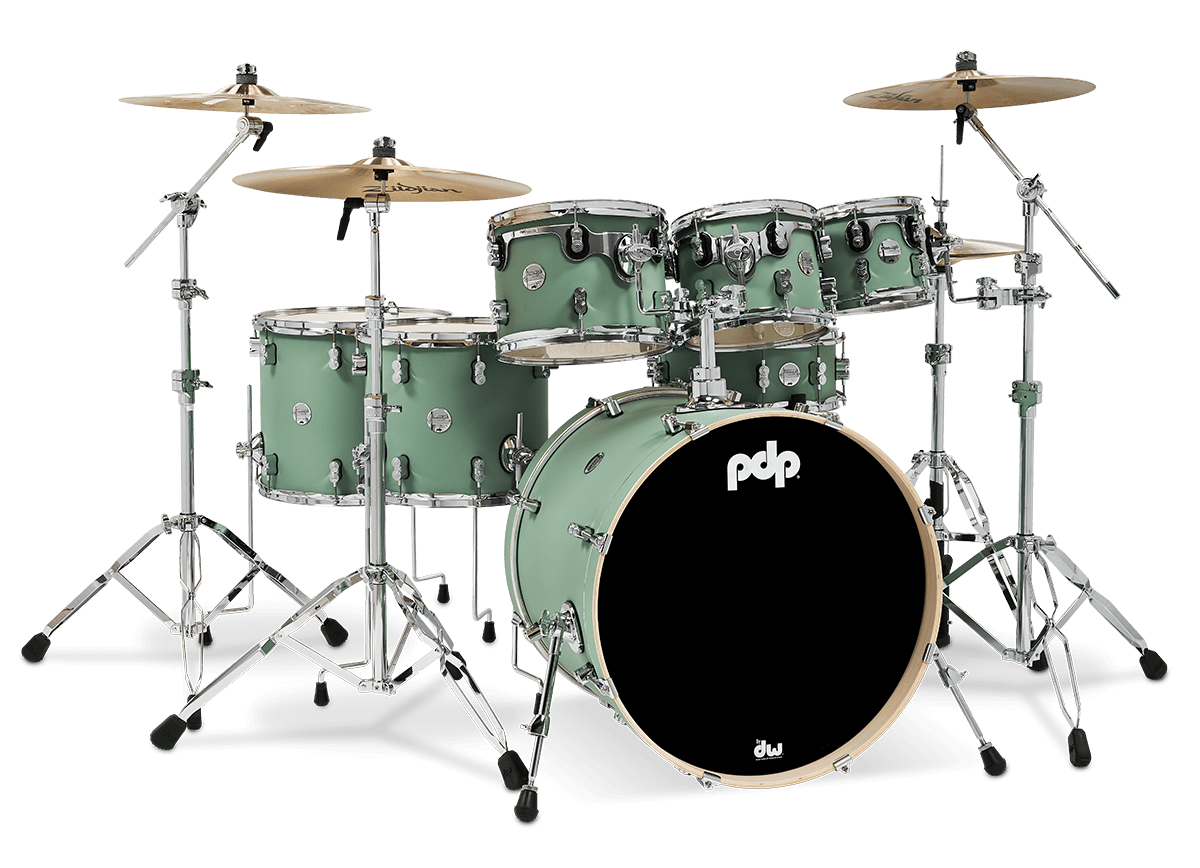 PDP PDCM2217SF Concept Maple Shell Pack 7-piece Satin Seafoam
