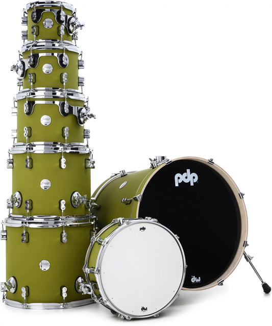 PDP PDCM2217SO Concept Maple Shell Pack 7-piece Satin Olive