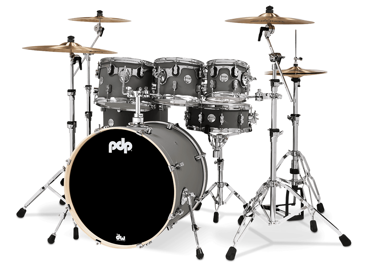 PDP PDCM2217SP Concept Maple Shell Pack 7-piece Satin Pewter