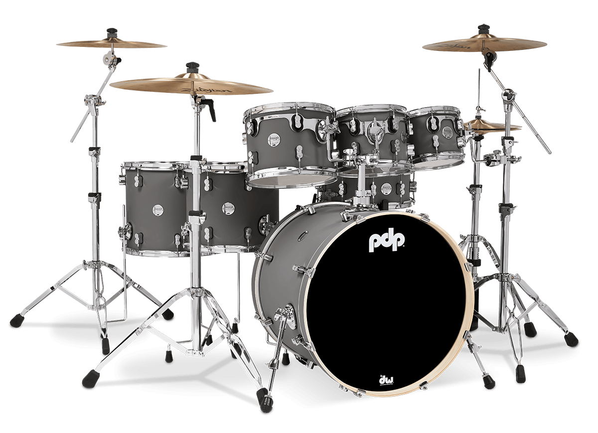 PDP PDCM2217SP Concept Maple Shell Pack 7-piece Satin Pewter