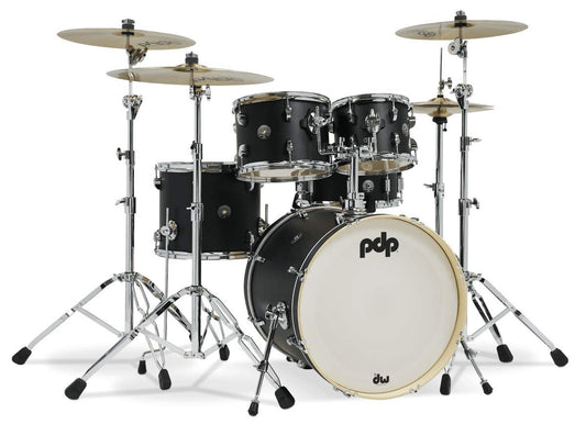 PDP PDST2215BK Spectrum Series EBONY 5PC Drum Kit