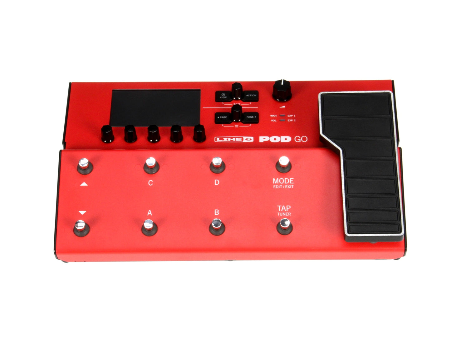 Line 6 POD Go Guitar Multi-effects Floor Processor - Limited Edition Red