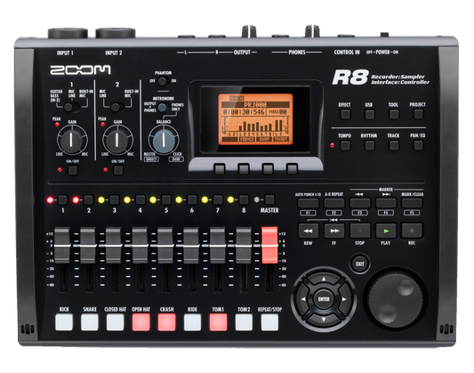 Zoom R 8 Recorder Interface Controller Sampler