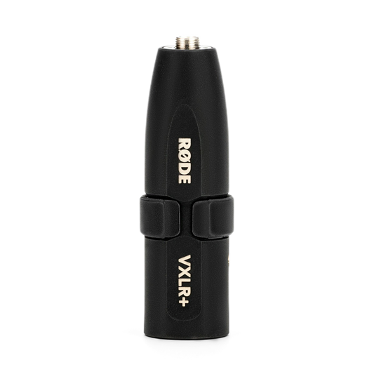 Rode VXLR+
3.5mm Mini-jack to XLR Adaptor with Power Converter