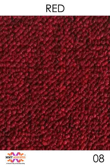 Acoustic Carpet Tiles 25mm Thick (50x50)cm Multi-Color Bass Absorption Box of 24 Pcs
