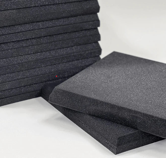 Boxer Acoustic Foam Panel | 1x1 Feet | 1.5" | Pro Charcoal Set Of 36 Pieces