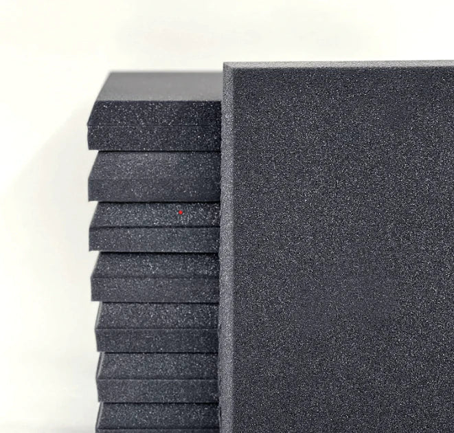 Boxer Acoustic Foam Panel | 1x1 Feet | 1.5" | Pro Charcoal Set Of 36 Pieces