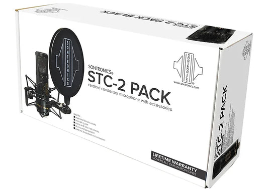 Sontronics STC-2 Pack Cardioid Condenser Microphone With Accessories Silver