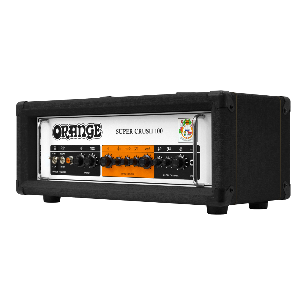 Orange Super Crush 100 - 100Watt Solid State Head - Black