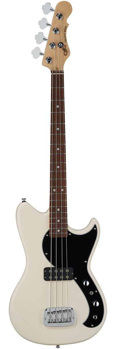 G&L Tribute Fallout Short Scale Bass Guitar - Olympic White