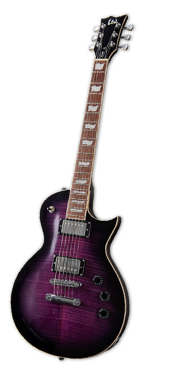 ESP EC-256FM STPSB ESPG004 6 String Electric Guitar - See Thru Purple Sunburst