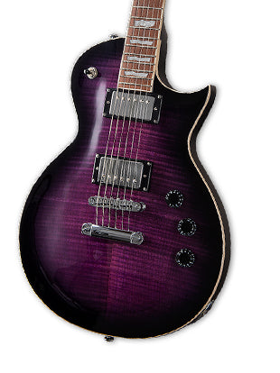 ESP EC-256FM STPSB ESPG004 6 String Electric Guitar - See Thru Purple Sunburst