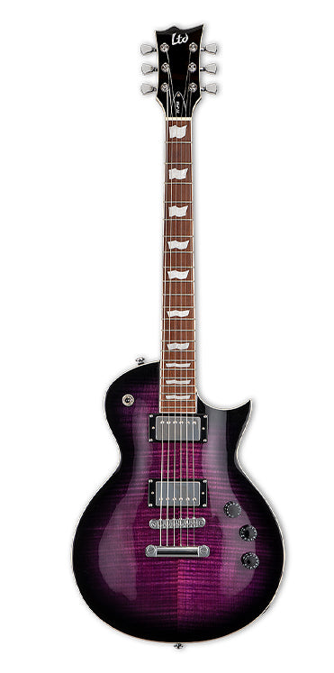 ESP EC-256FM STPSB ESPG004 6 String Electric Guitar - See Thru Purple Sunburst