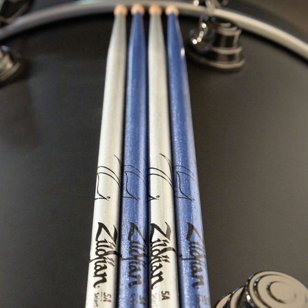 Zildjian Z5ACBU 5A Chroma Blue Drumsticks Set Of 10