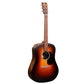 Martin D-X2E Dreadnought Acoustic-Electric Guitar - Ziricote Burst