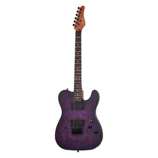 Schecter Standard Series PT STANDARD Electric Guitar - Purple Burst Burl