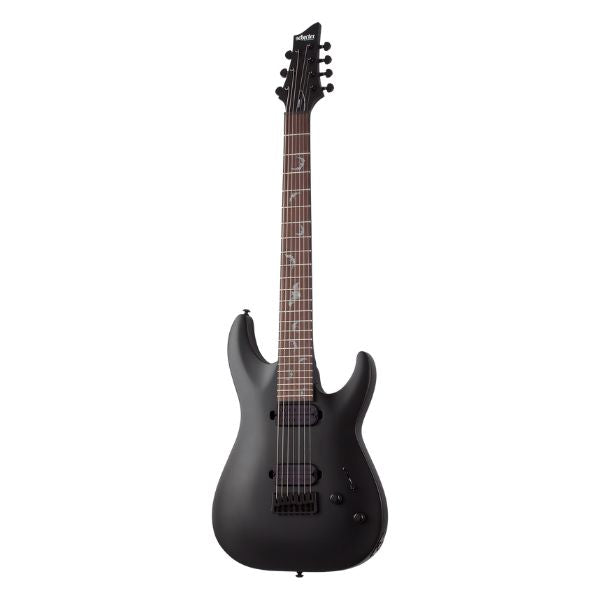 Schecter DAMIEN-7 Electric Guitar - Satin Black