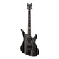 Schecter SYNYSTER GATES CUSTOM-S Electric Guitar - Gloss Black with Silver Pinstripes
