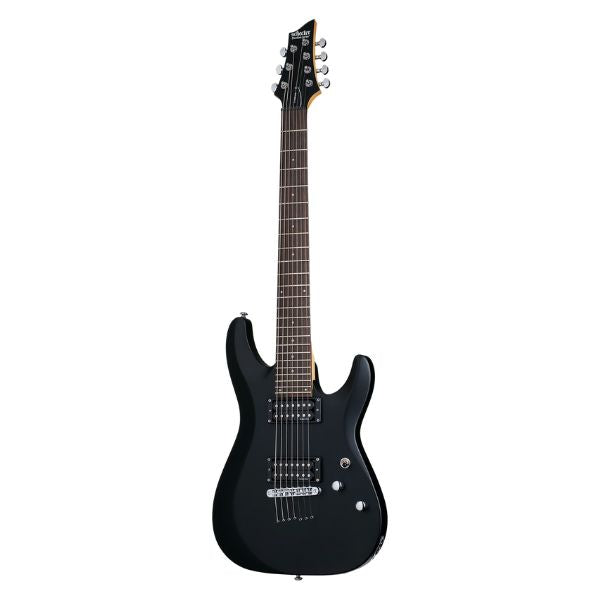Schecter C-7 DELUXE Electric Guitar - Satin Black (SBK)