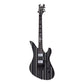 Schecter SYNYSTER CUSTOM Electric Guitar - Gloss Black with Silver Pinstripes