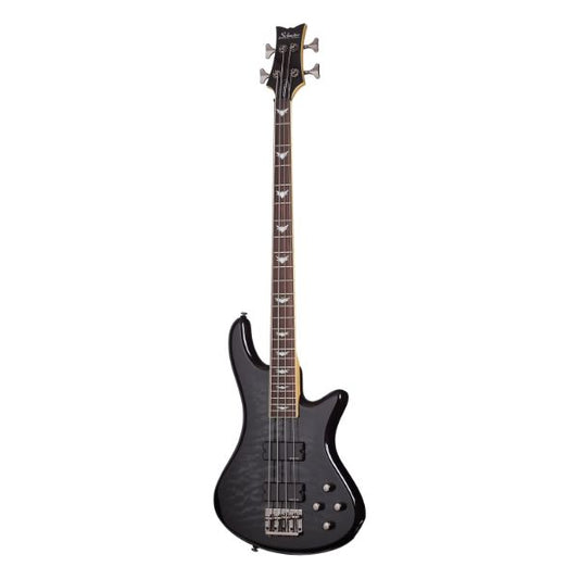 Schecter STILETTO EXTREME-4 STBLK Bass Guitar - See-Thru Black