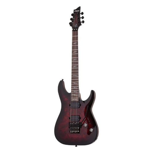 Schecter OMEN ELITE-6 FR Electric Guitar - Black Cherry Burst