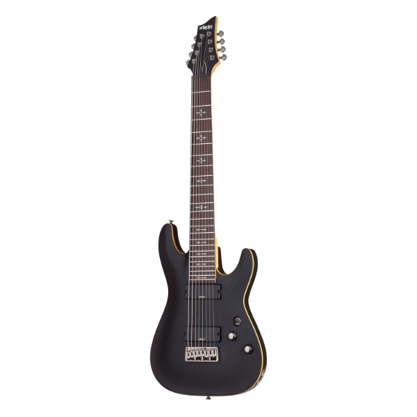 Schecter DEMON-8 Electric Guitar - Aged Black Satin