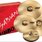 Sabian 25005XCPB  AAX series Promotional (14HH/16C/21R+18C) Cymbal Set