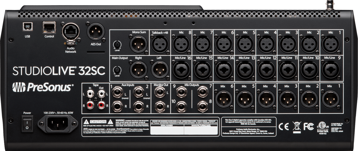 PreSonus StudioLive® Series III 32SC Digital Console Mixer