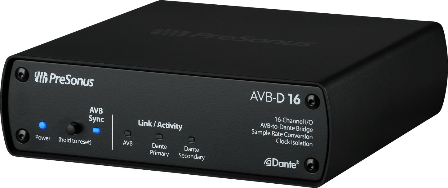 PreSonus AVB-D16 16x16 AVB-to-Dante Bridge