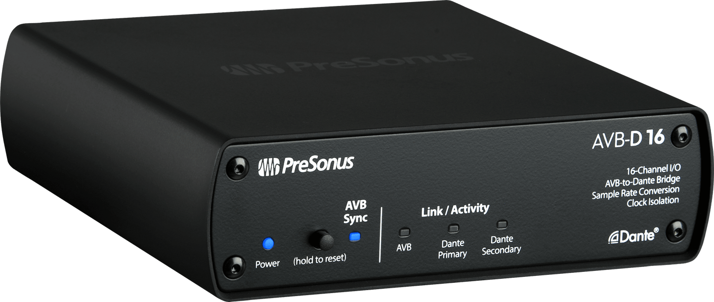 PreSonus AVB-D16 16x16 AVB-to-Dante Bridge