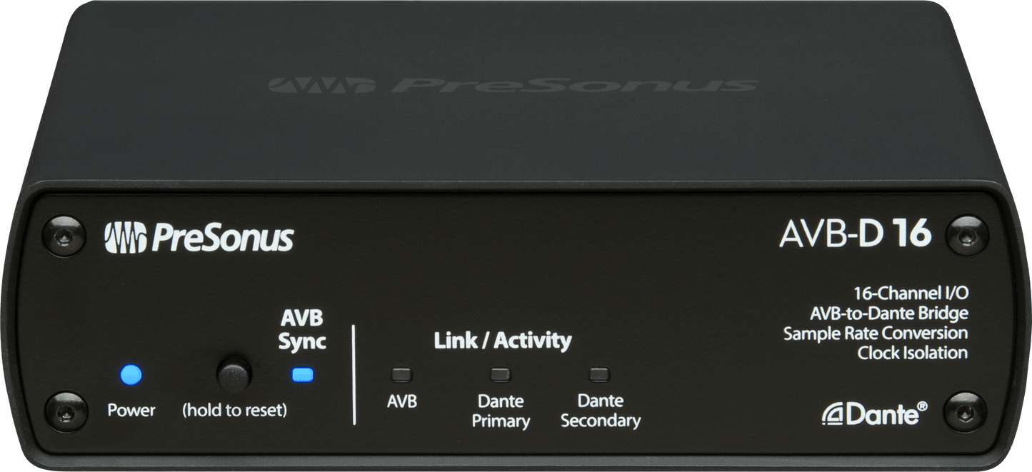 PreSonus AVB-D16 16x16 AVB-to-Dante Bridge