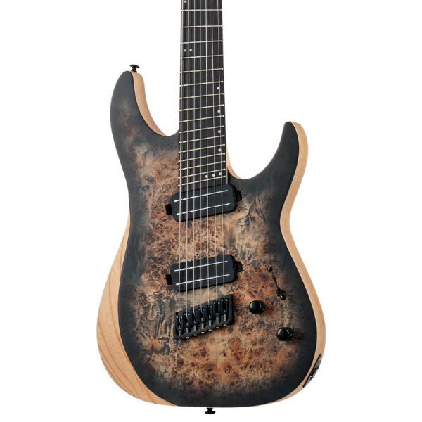 Schecter REAPER-7 MULTI-SCALE Electric Guitar - Charcoal Burst