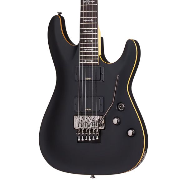 Schecter DEMON-6 FR Electric Guitar - Aged Black Satin