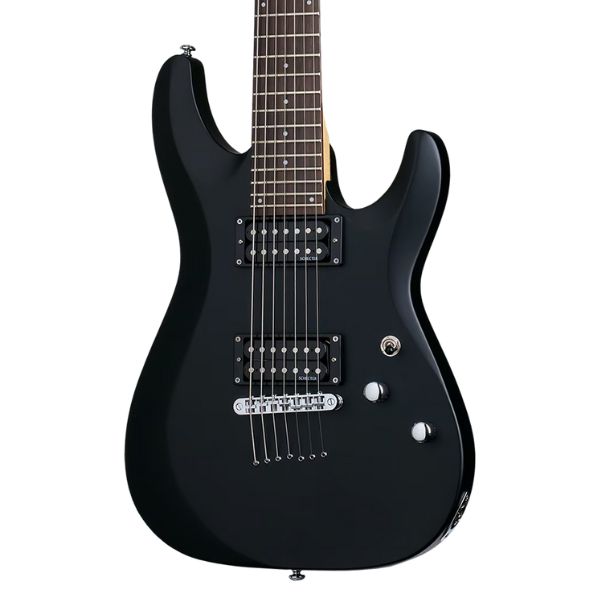 Schecter C-7 DELUXE Electric Guitar - Satin Black (SBK)