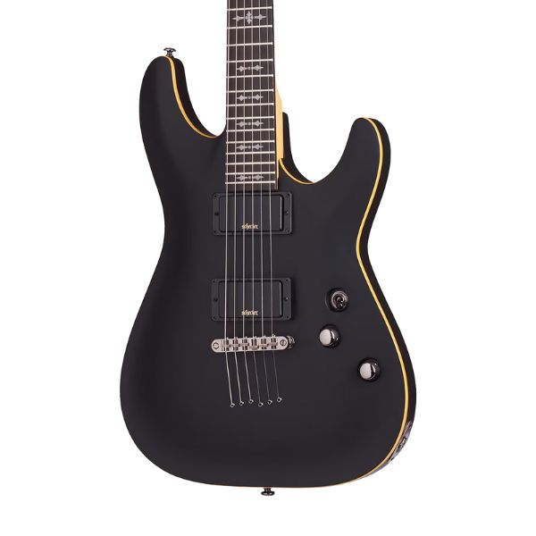 Schecter DEMON-6 Electric Guitar - Aged Black Satin