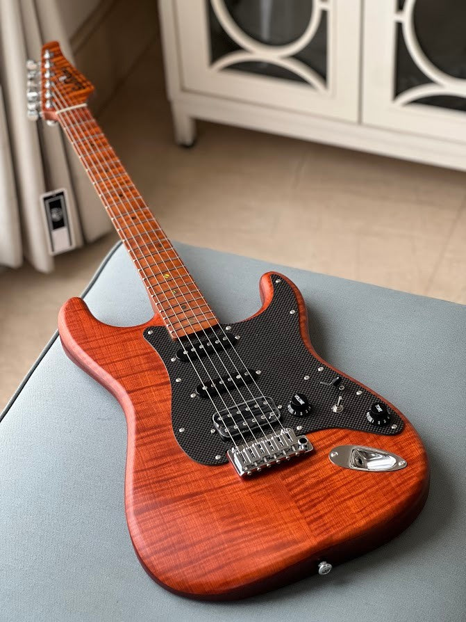 Soloking MS-1 FM Artisan Elite with Roasted Flame Neck - Caramel