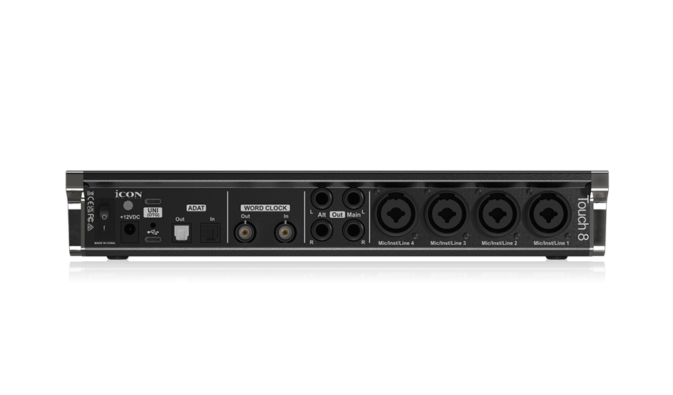 Icon Pro Audio Touch 8 12x12 USB-C Touchscreen Audio Interface