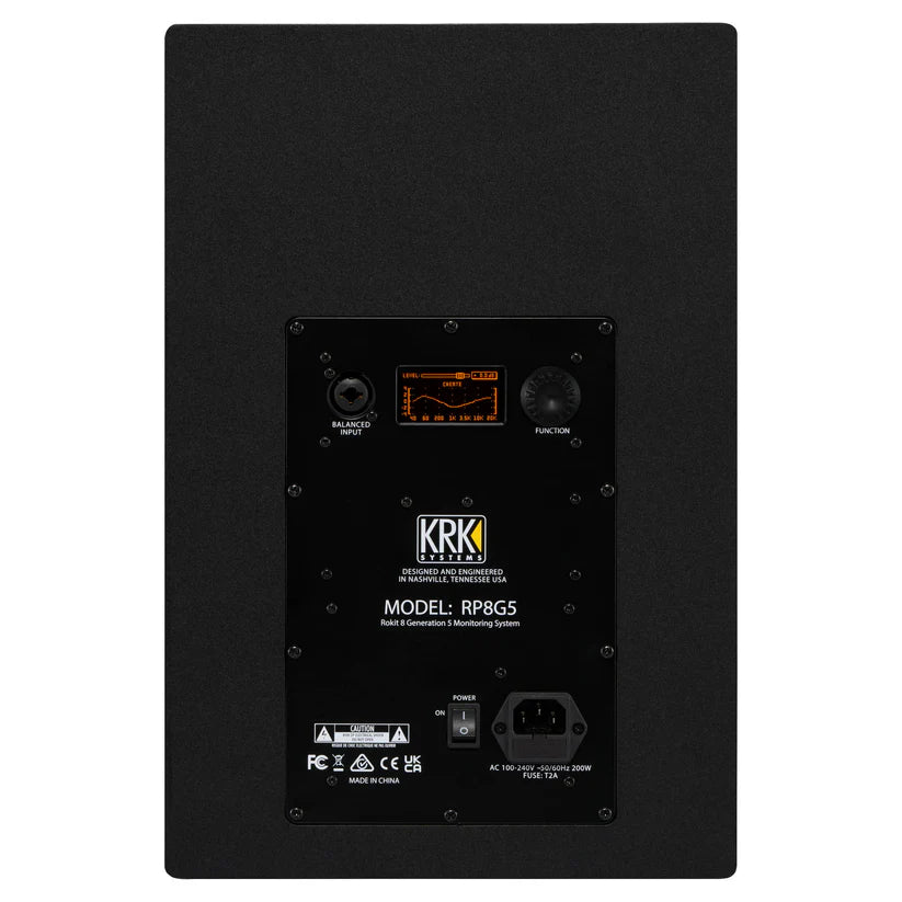 KRK Systems ROKIT 8 Generation 5 Studio Monitor Pair - Black