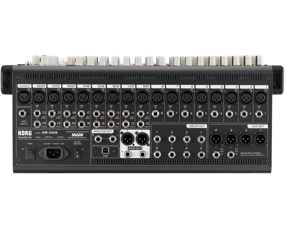 Korg MW-2408 BK Hybrid Analog/Digital Audio Mixer