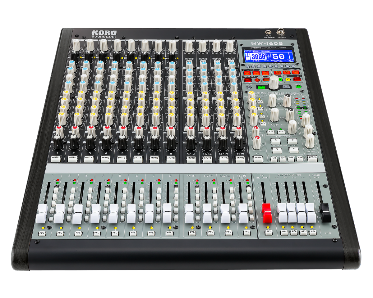 Korg MW-1608 BK Hybrid Analog/Digital Audio Mixer