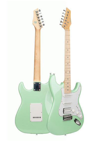 Ashton AG232MSF Electric Guitar Pack (includes Gig Bag, Strap, Lead, Online Lessons) Maple Seafoam