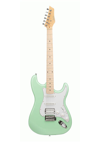 Ashton AG232MSF Electric Guitar Pack (includes Gig Bag, Strap, Lead, Online Lessons) Maple Seafoam