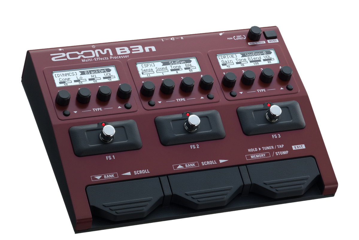 Zoom B3n Intuitive Multi-Effects Processor for Bassists
