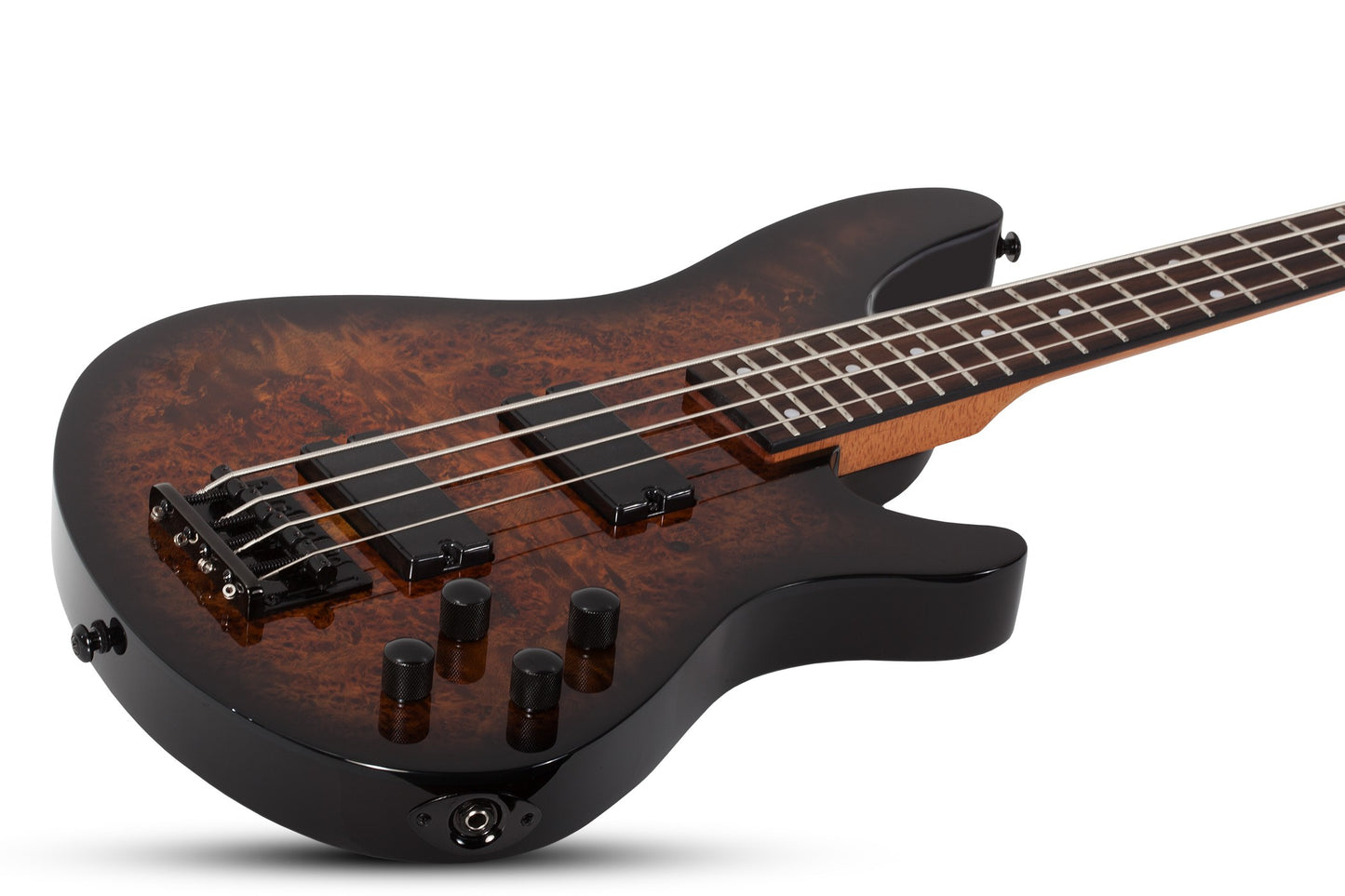 Schecter Standard Series C-4 STANDARD Electric Bass Guitar - Tobacco Burl