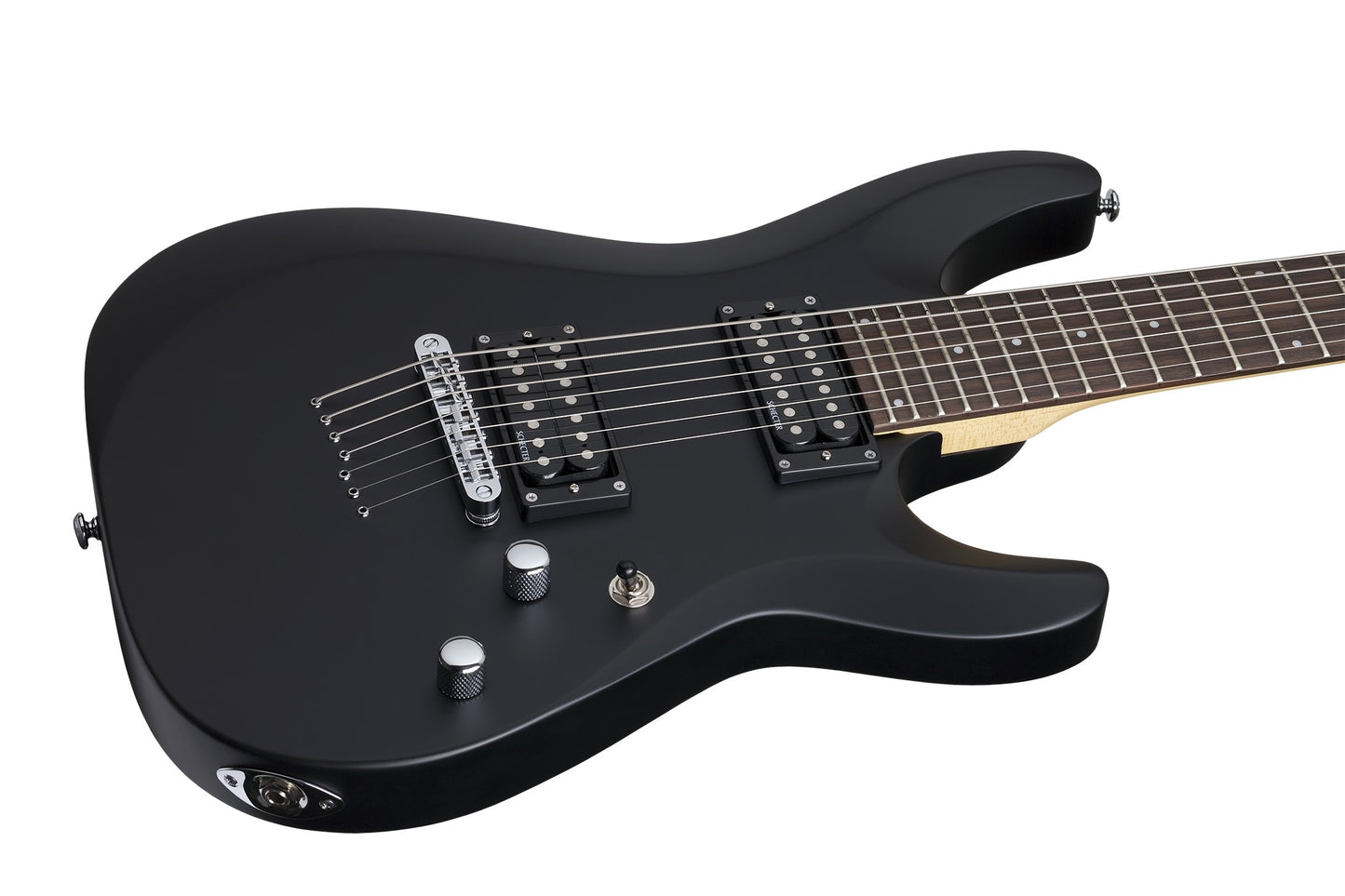 Schecter C-7 DELUXE Electric Guitar - Satin Black (SBK)